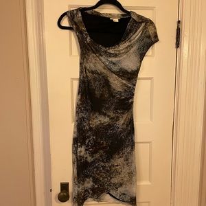 Helmut lang oxide galaxy twisted dress